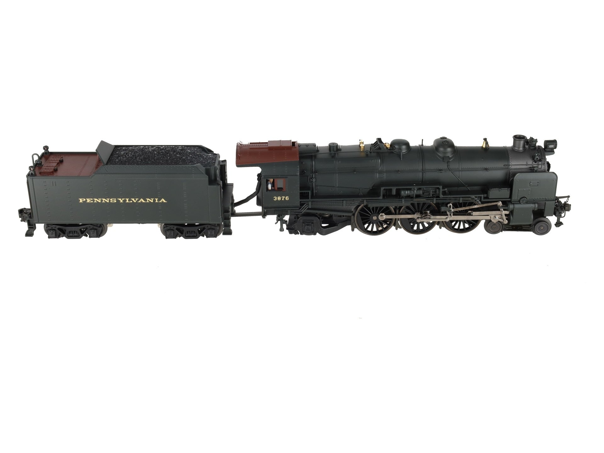 K-Line K3380-3876CC O Gauge PRR K4s Steam Locomotive & Tender #3876 w/TMCC LN/Box