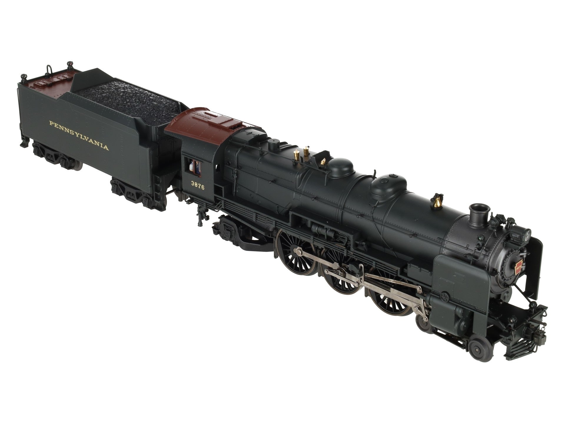 K-Line K3380-3876CC O Gauge PRR K4s Steam Locomotive & Tender #3876 w/TMCC LN/Box
