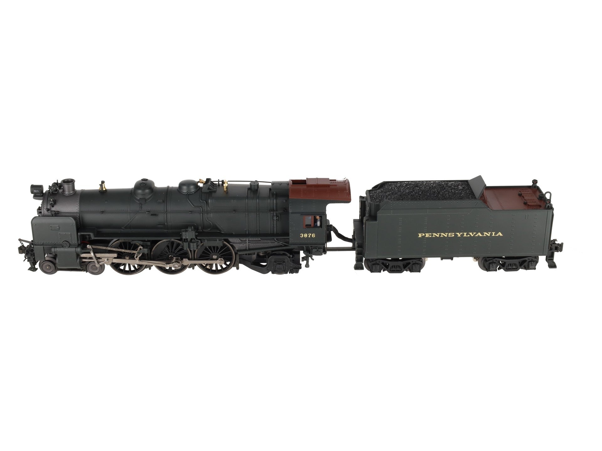 K-Line K3380-3876CC O Gauge PRR K4s Steam Locomotive & Tender #3876 w/TMCC EX/Box
