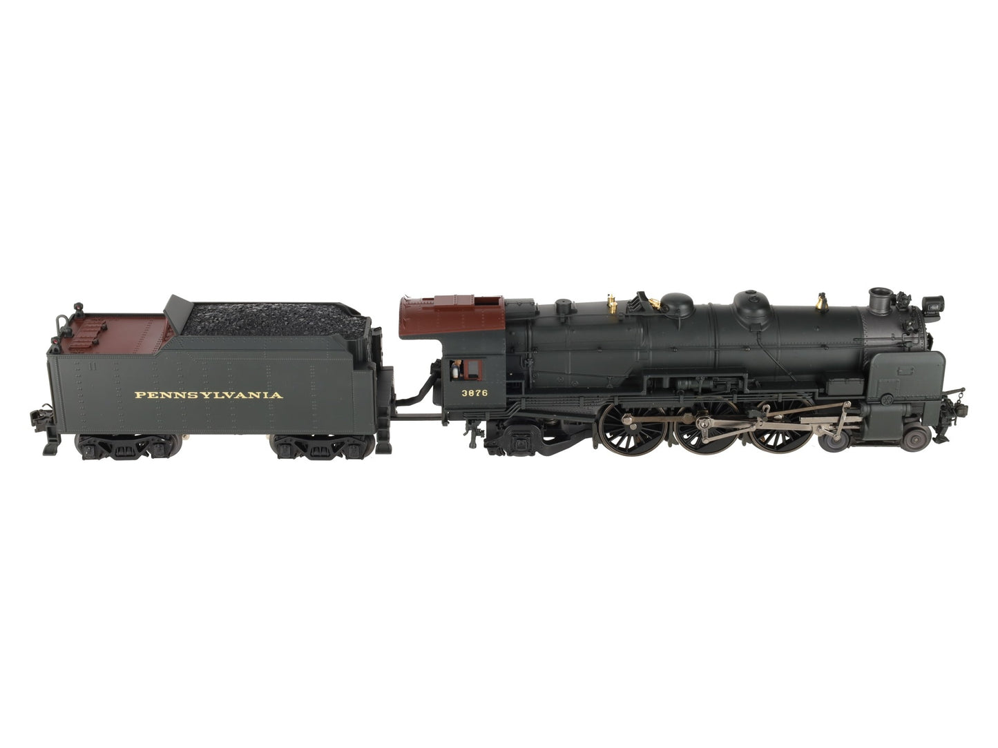 K-Line K3380-3876CC O Gauge PRR K4s Steam Locomotive & Tender #3876 w/TMCC EX/Box