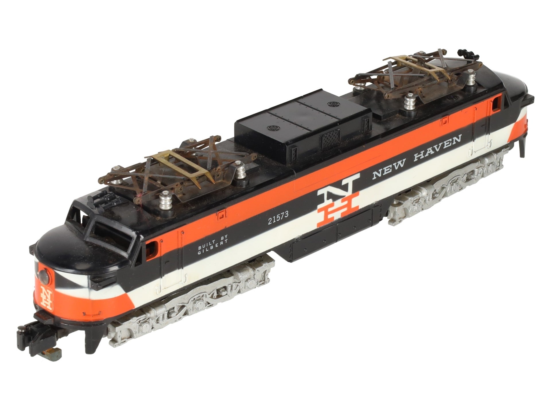 American Flyer 21573 Vintage S New Haven Flat Black Electric Locomotive VG
