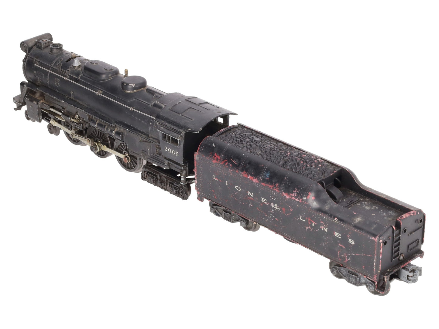 Lionel 2065 Vintage O 4-6-4 Small Hudson Steam Locomotive & 2046W Tender VG