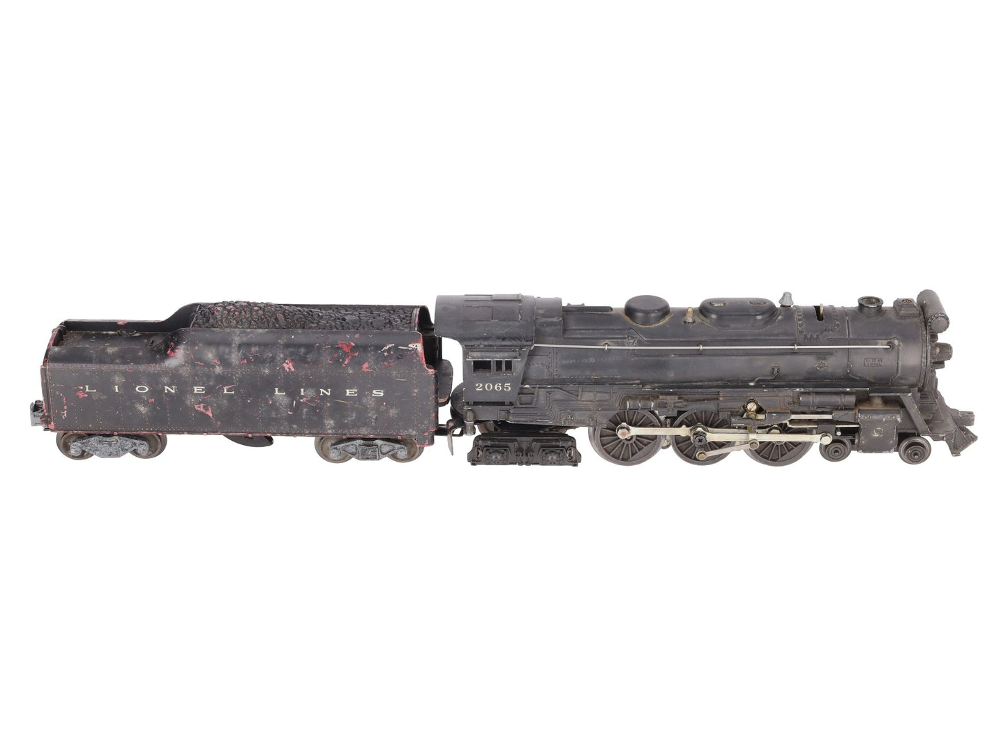 Lionel 2065 Vintage O 4-6-4 Small Hudson Steam Locomotive & 2046W Tender VG