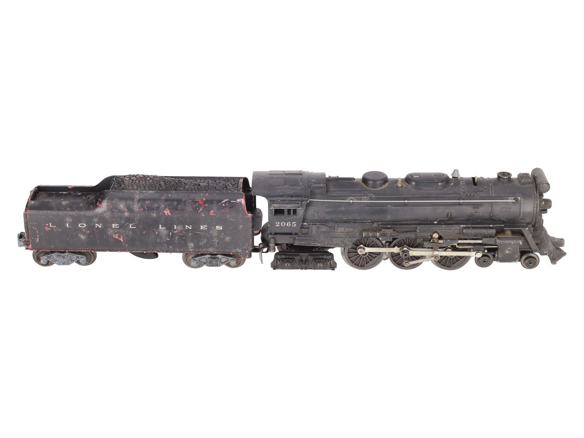 Lionel 2065 Vintage O 4-6-4 Small Hudson Steam Locomotive & 2046W Tender VG