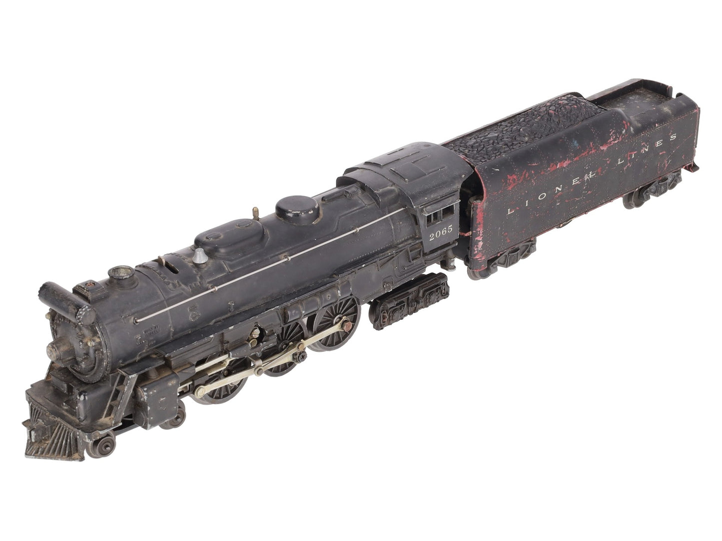 Lionel 2065 Vintage O 4-6-4 Small Hudson Steam Locomotive & 2046W Tender VG