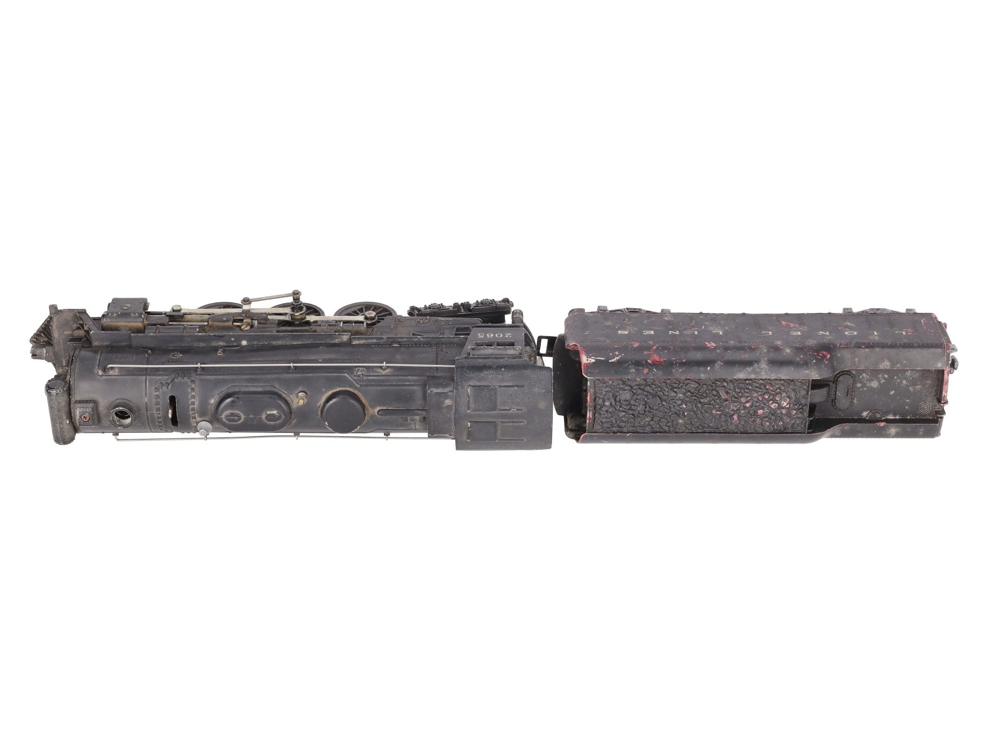 Lionel 2065 Vintage O 4-6-4 Small Hudson Steam Locomotive & 2046W Tender VG