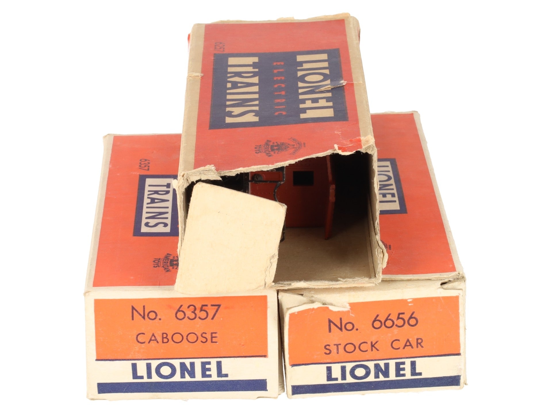 Lionel Vintage O Postwar Freight Cars # 6357, X6454, 6656 & 6257 [4]