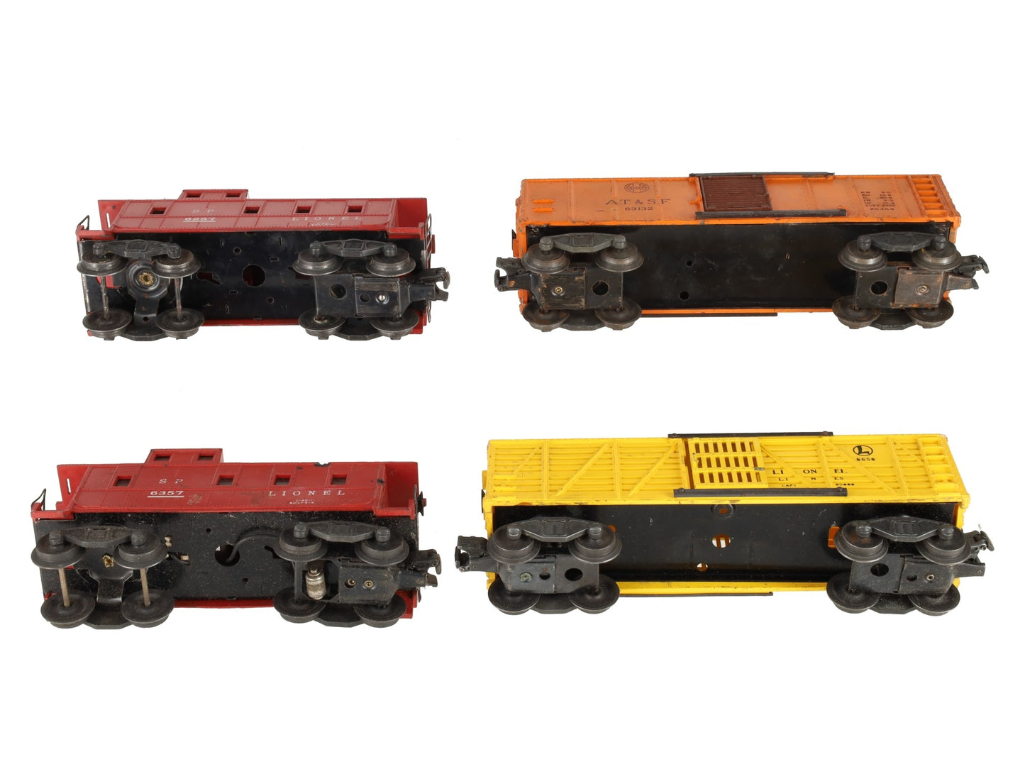 Lionel Vintage O Postwar Freight Cars # 6357, X6454, 6656 & 6257 [4]