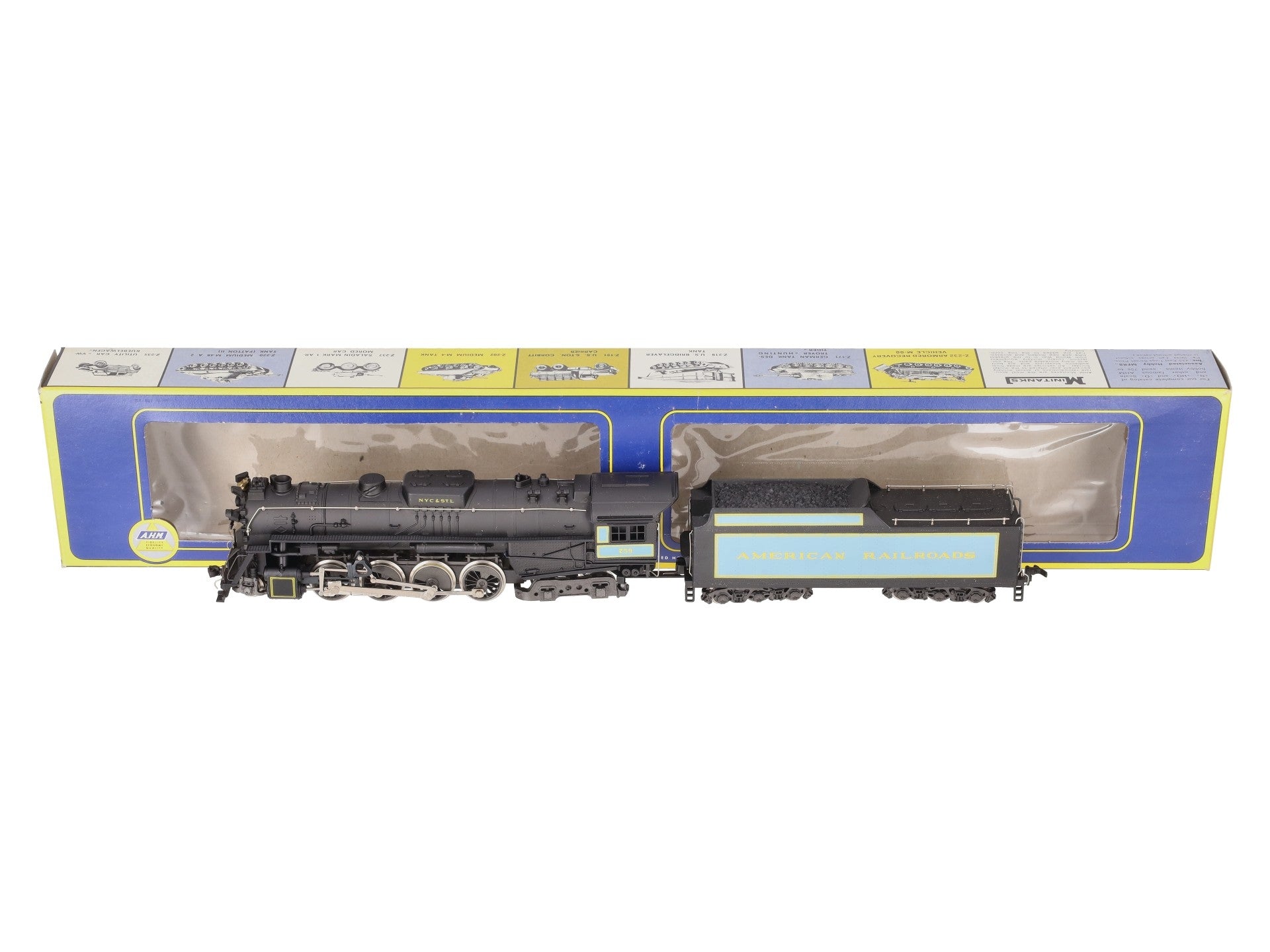AHM 5089-09 HO Great Northern 2-8-2 Heavy Mikado Steam Locomotive & Tender EX/Box
