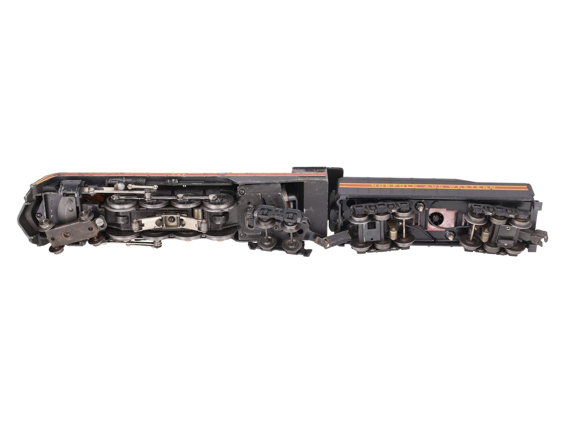 Lionel 746 Vintage O N&W J Class 4-8-4 Steam Locomotive w/Repro. Tender VG