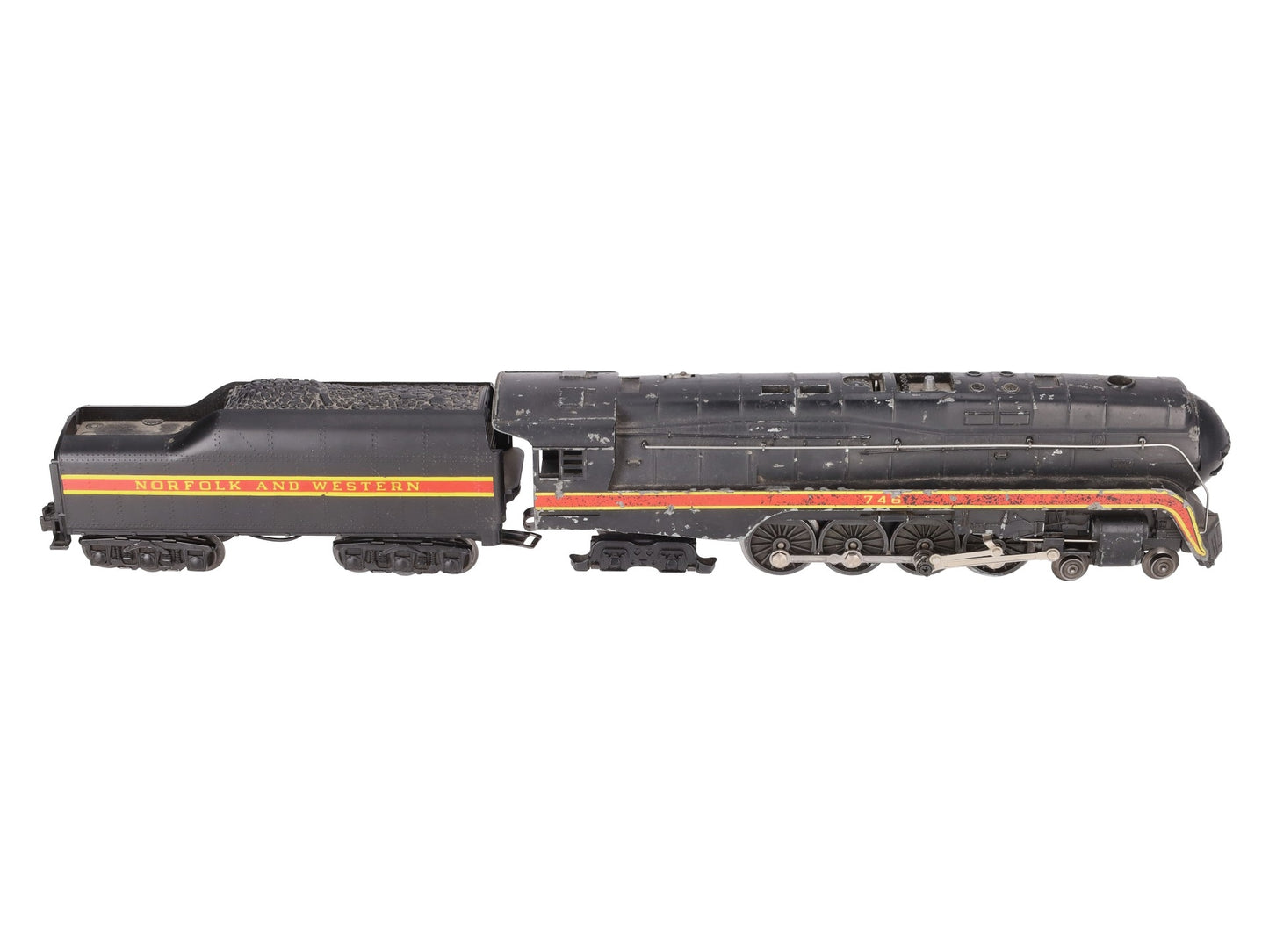 Lionel 746 Vintage O N&W J Class 4-8-4 Steam Locomotive w/Repro. Tender VG