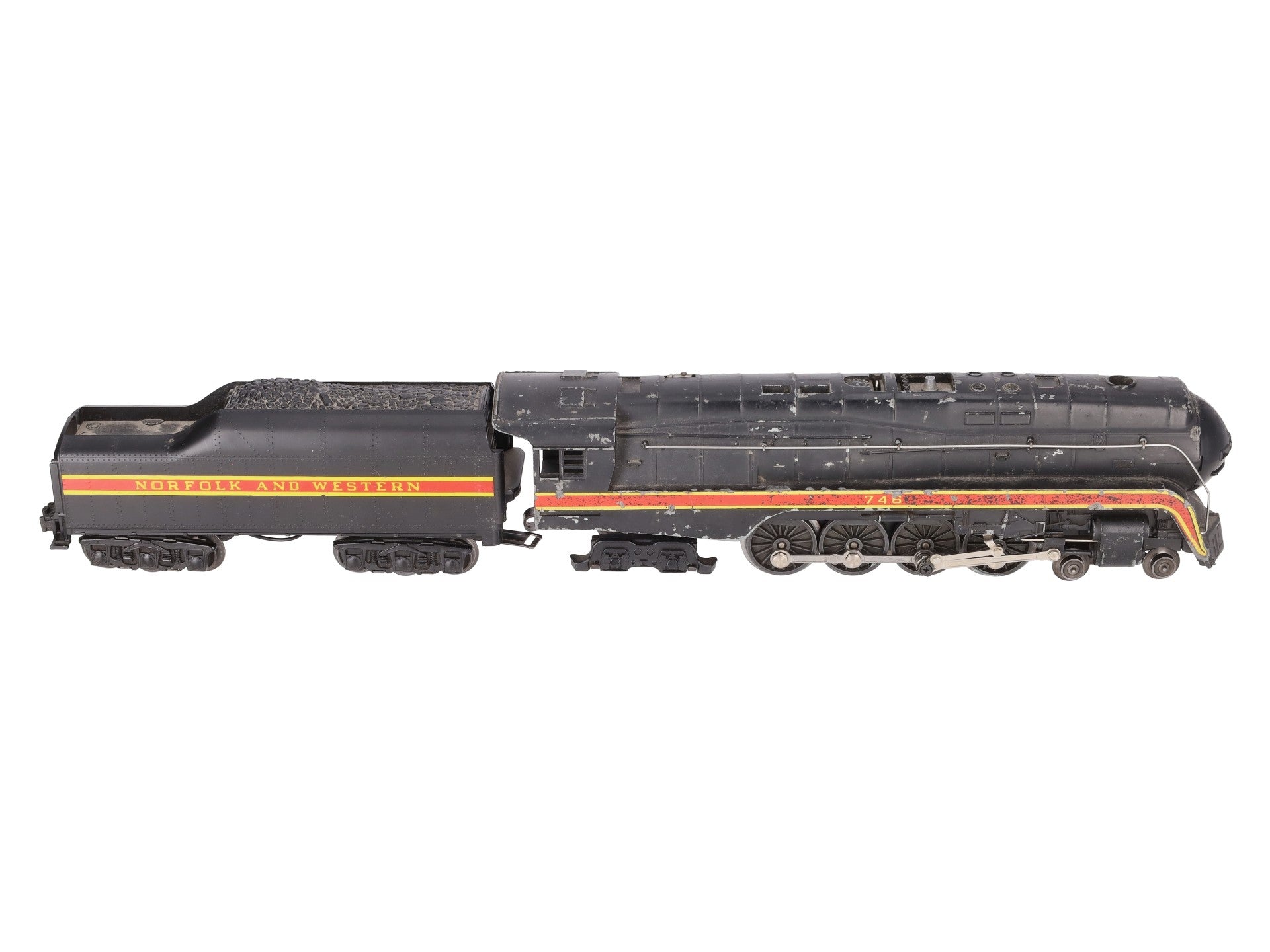 Lionel 746 Vintage O N&W J Class 4-8-4 Steam Locomotive w/Repro. Tender VG