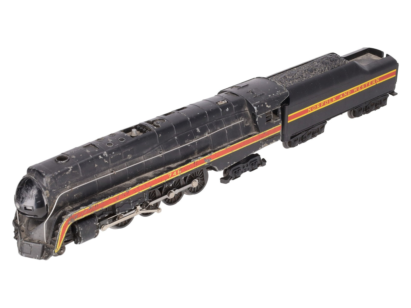 Lionel 746 Vintage O N&W J Class 4-8-4 Steam Locomotive w/Repro. Tender VG