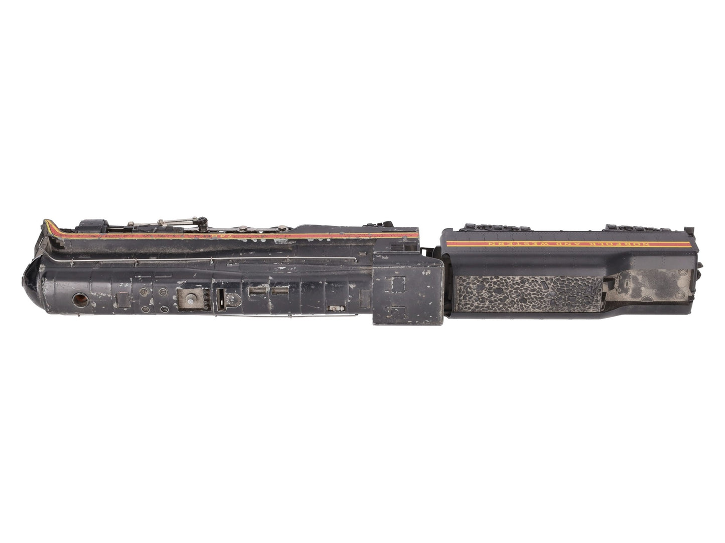 Lionel 746 Vintage O N&W J Class 4-8-4 Steam Locomotive w/Repro. Tender VG