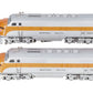 Lionel 2355 Vintage O Western Pacific F-3 AA Diesel Locomotives w/Repro Shells VG