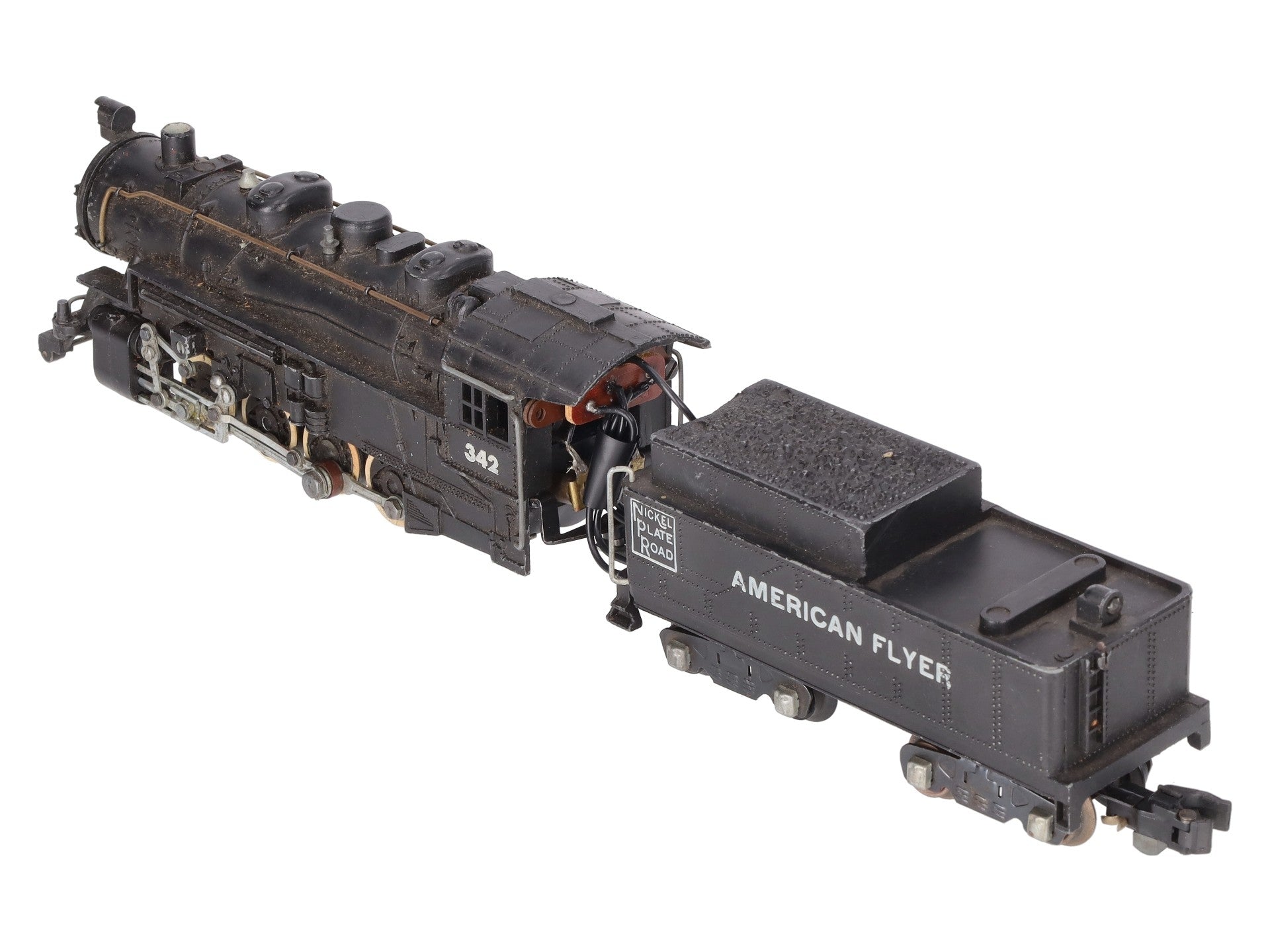 American Flyer 342 Vintage S 0-8-0 Steam Switcher w/Tender VG