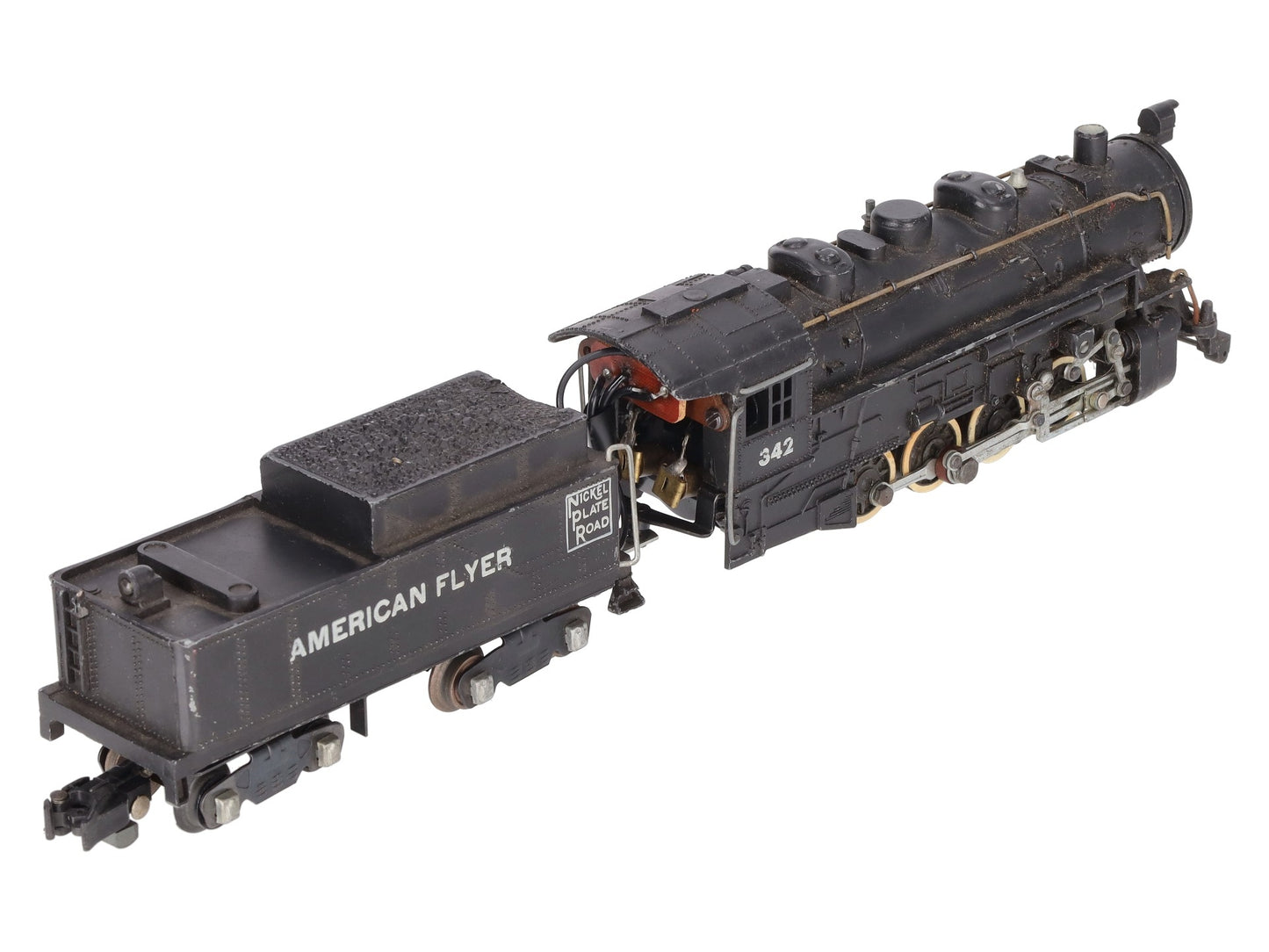 American Flyer 342 Vintage S 0-8-0 Steam Switcher w/Tender VG