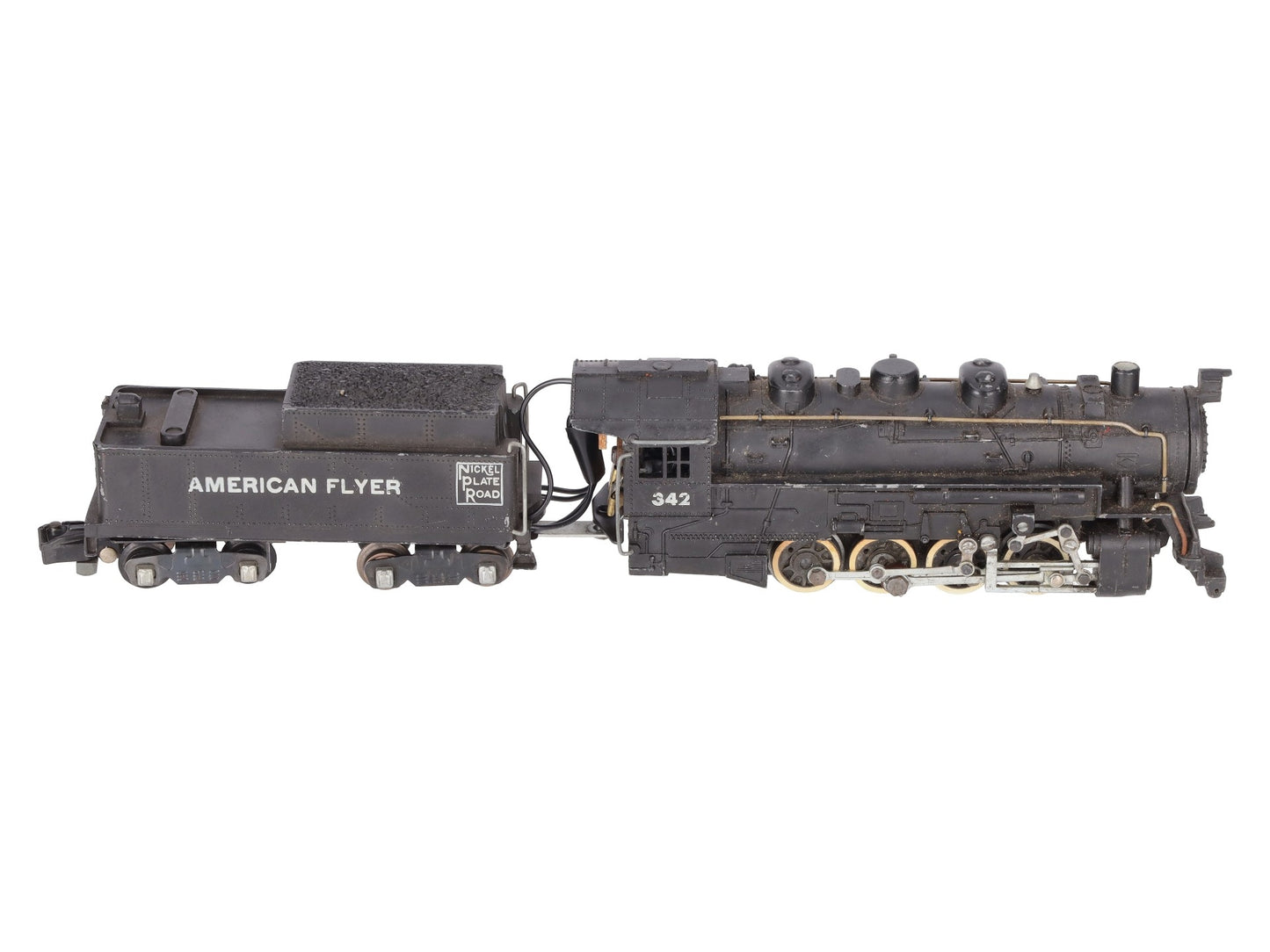 American Flyer 342 Vintage S 0-8-0 Steam Switcher w/Tender VG