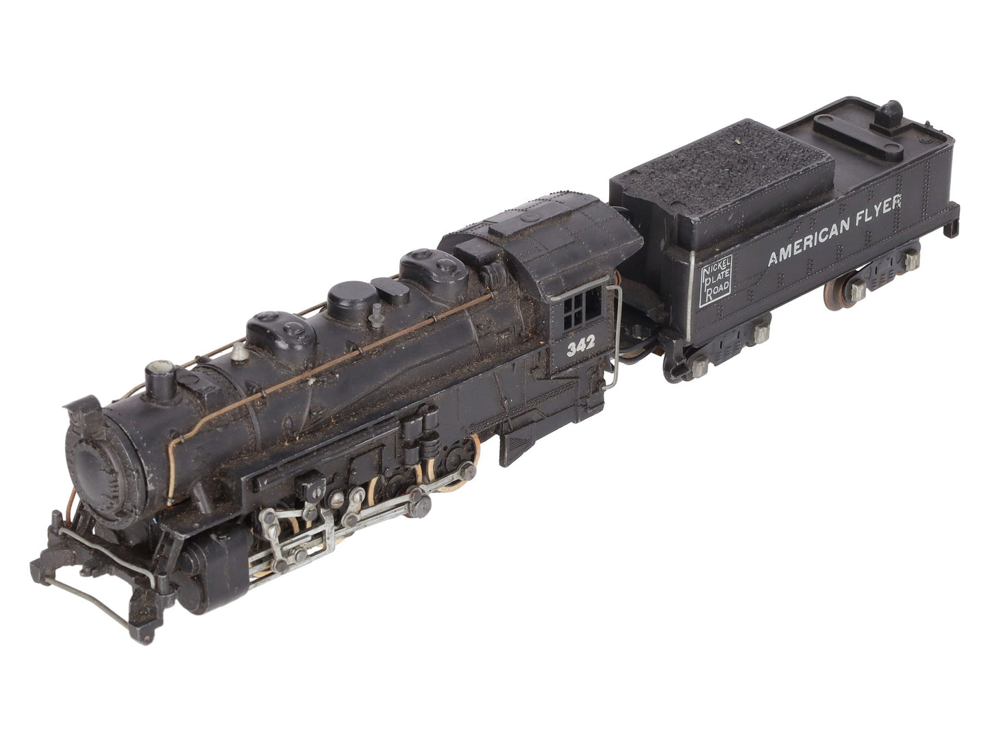 American Flyer 342 Vintage S 0-8-0 Steam Switcher w/Tender VG