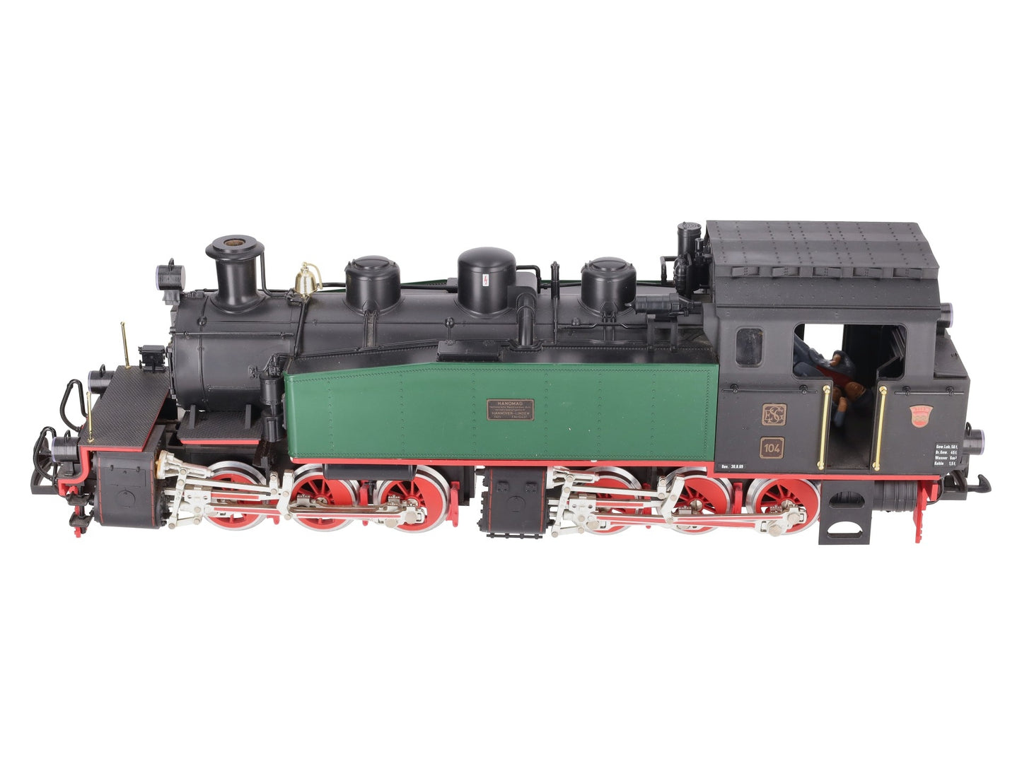 LGB 2085D G Gauge DB/ESG 0-6-6-0 Mallet Steam Locomotive #104 EX/Box