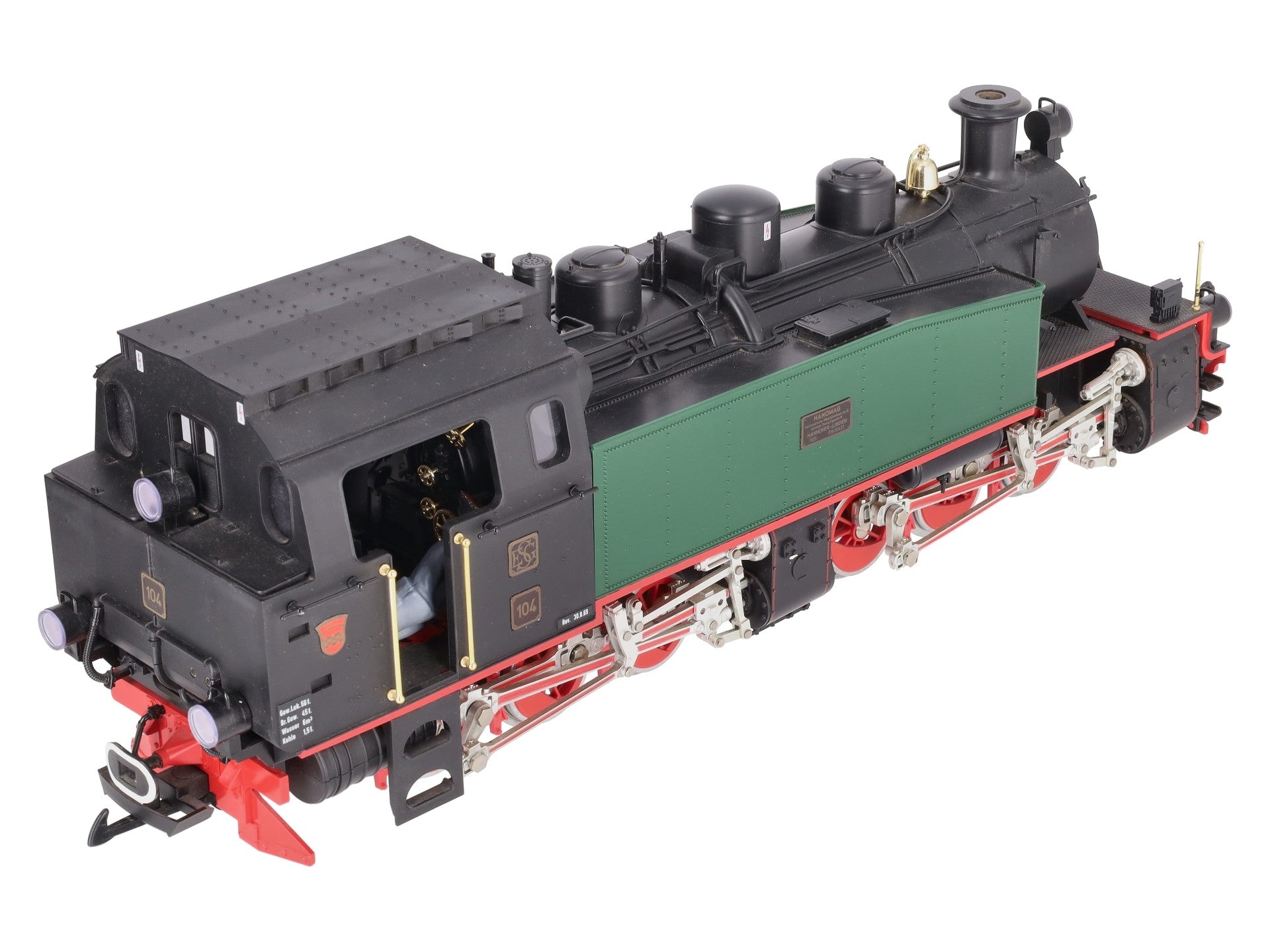 LGB 2085D G Gauge DB/ESG 0-6-6-0 Mallet Steam Locomotive #104 EX/Box