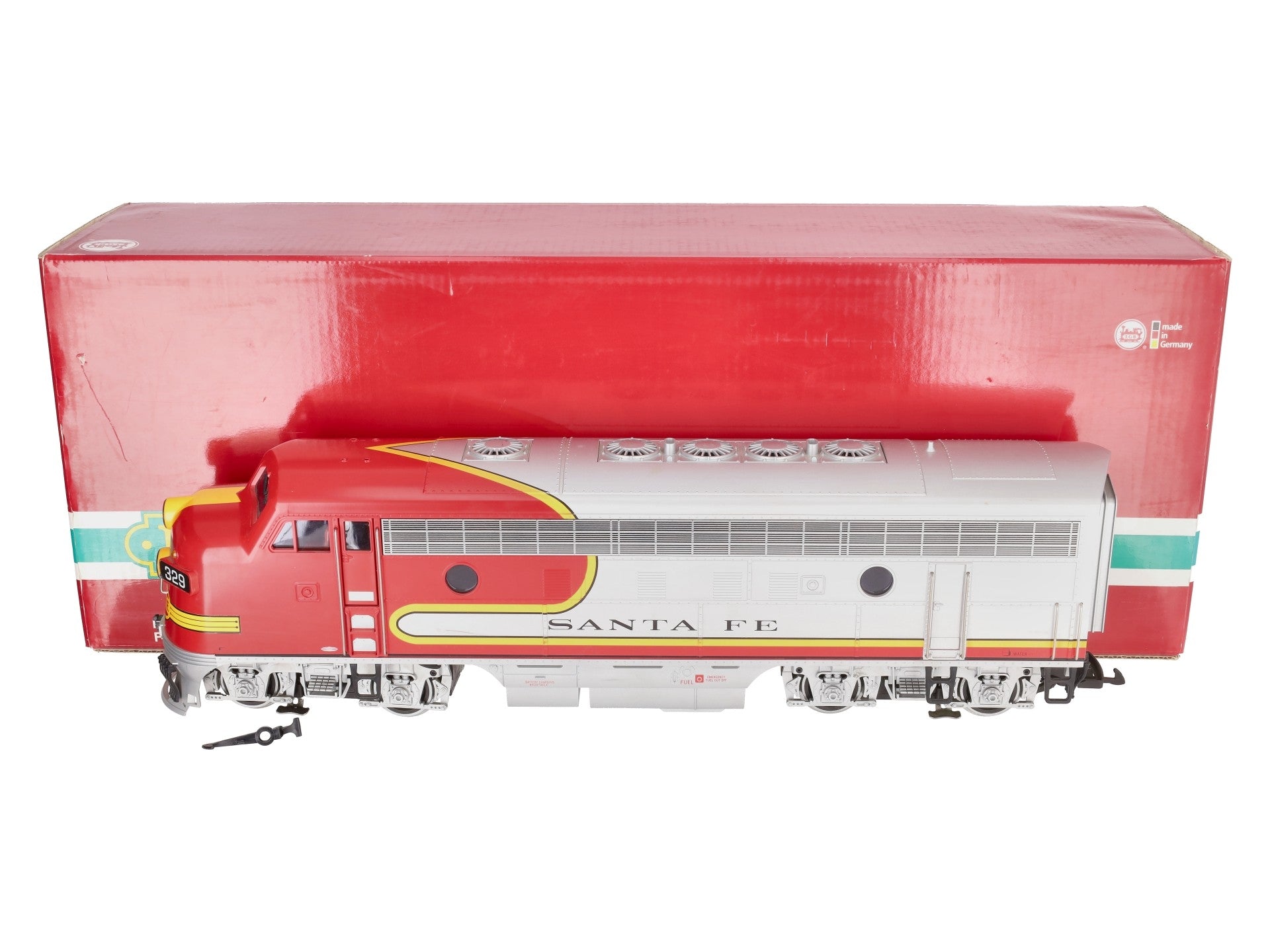 LGB 20570 G Scale Santa Fe EMD F7 Diesel Locomotive #329 EX/Box