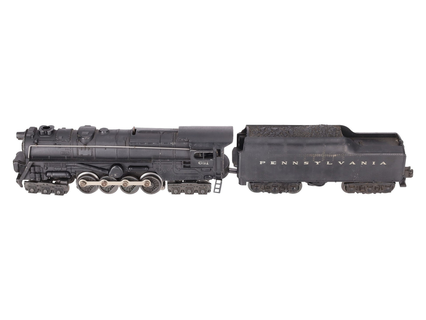 Lionel 681 Vintage O Die-Cast 6-8-6 S2 Steam Locomotive & 2671WX Tender VG