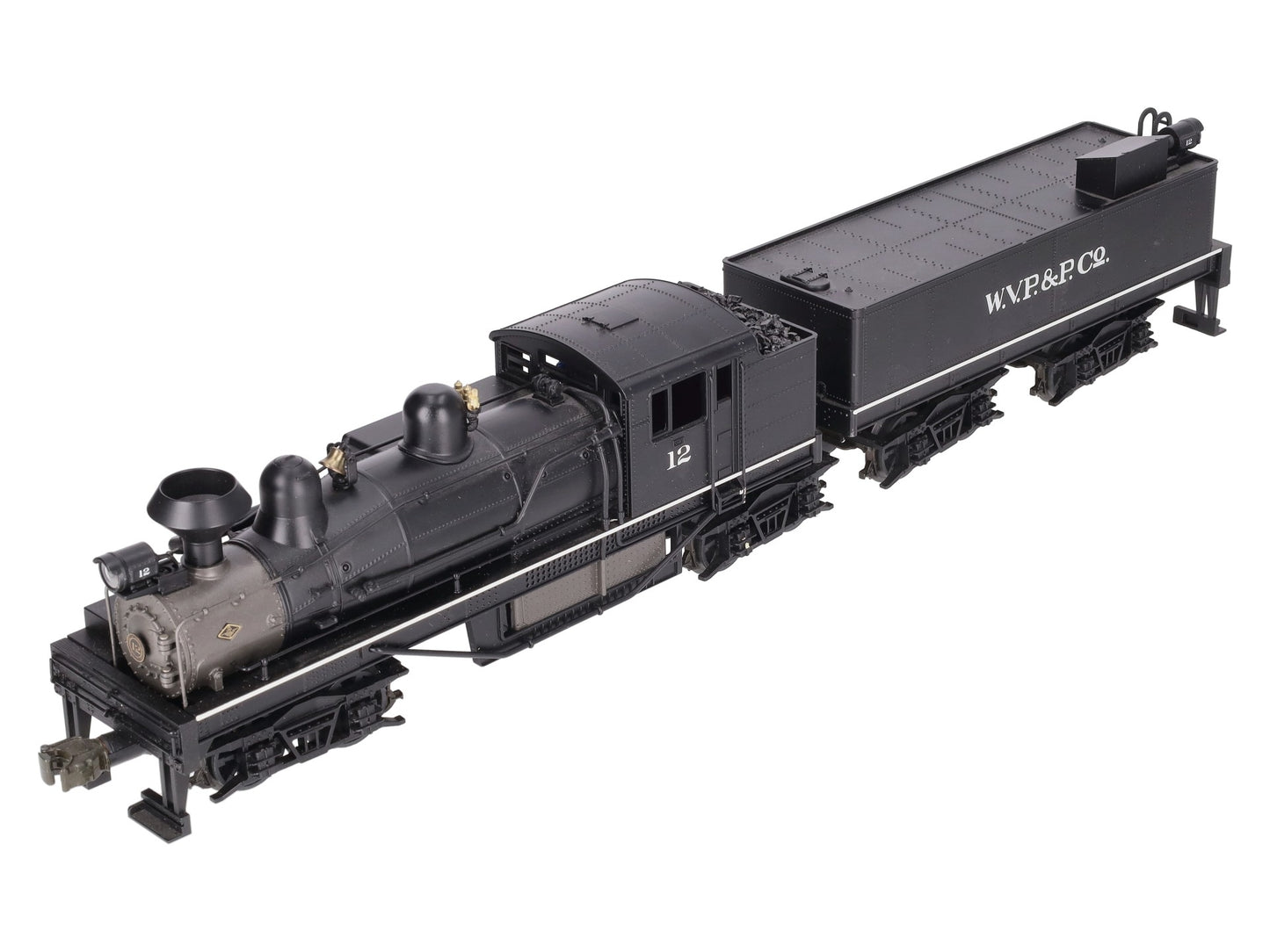 MTH 20-3023-1 O Gauge W.V.P&P Shay Steam Locomotive & Tender w/PS1 #12 EX/Box