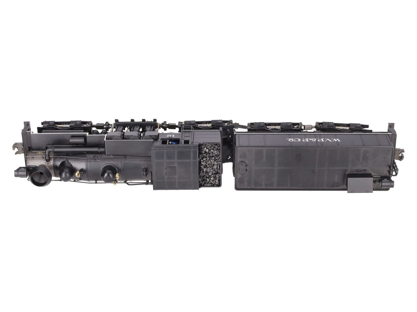MTH 20-3023-1 O Gauge W.V.P&P Shay Steam Locomotive & Tender w/PS1 #12 EX/Box