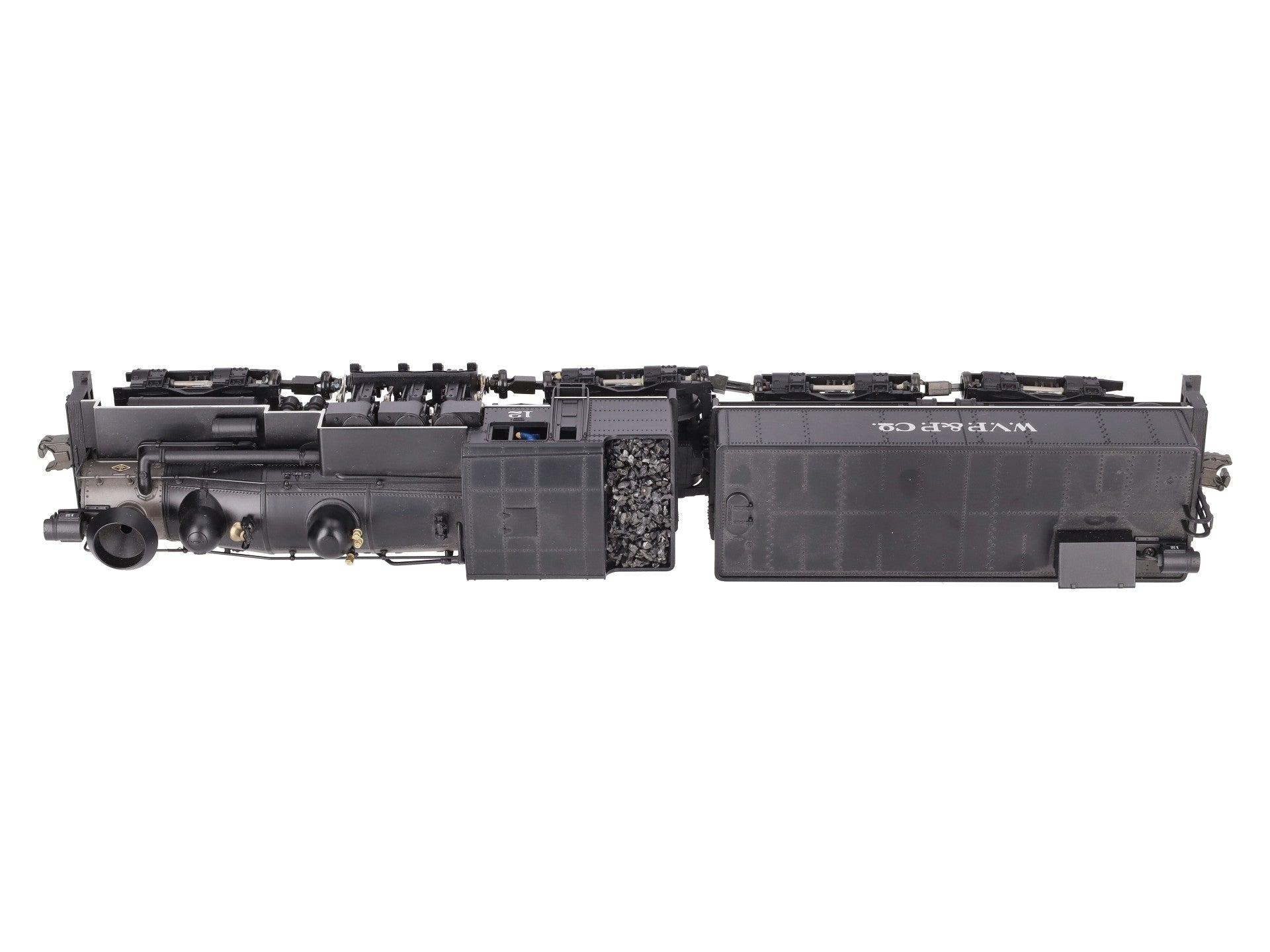 MTH 20-3023-1 O Gauge W.V.P&P Shay Steam Locomotive & Tender w/PS1 #12 EX/Box