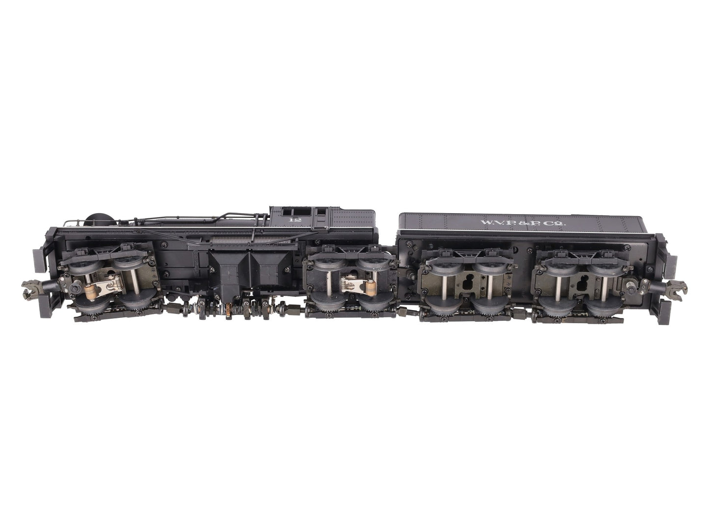 MTH 20-3023-1 O Gauge W.V.P&P Shay Steam Locomotive & Tender w/PS1 #12 EX/Box