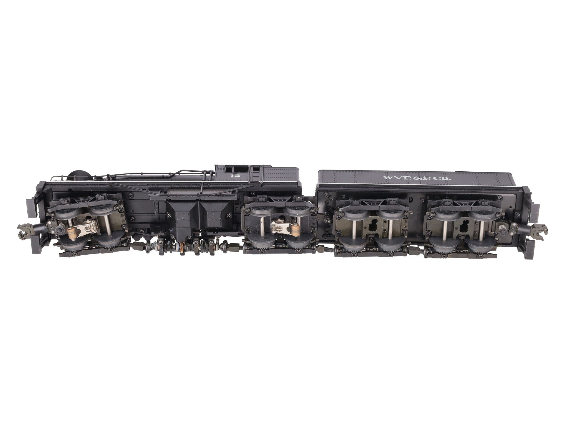 MTH 20-3023-1 O Gauge W.V.P&P Shay Steam Locomotive & Tender w/PS1 #12 EX/Box