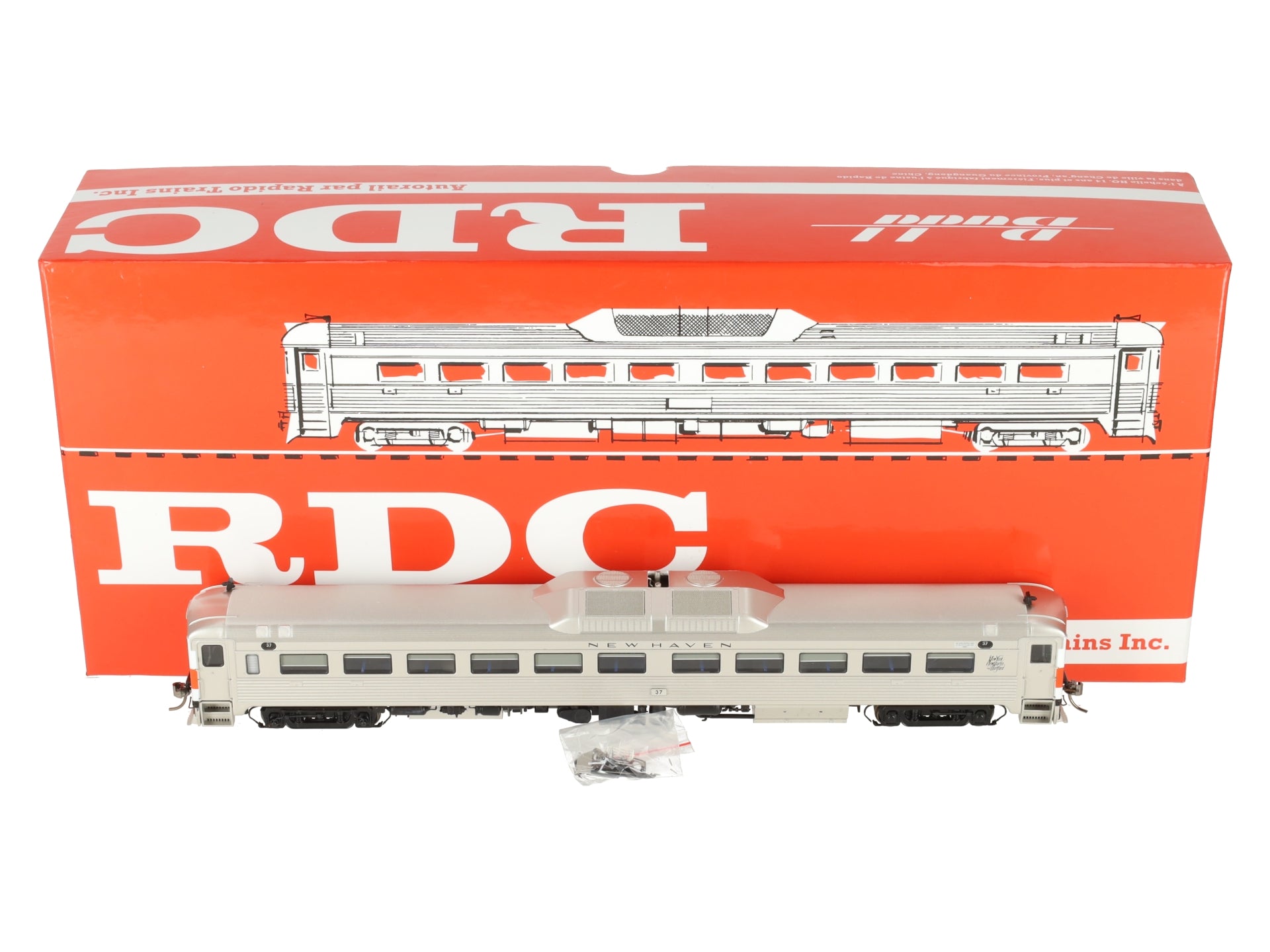 Rapido Trains 16571 HO New Haven Budd RDC-1 Phase 1B #37 EX/Box