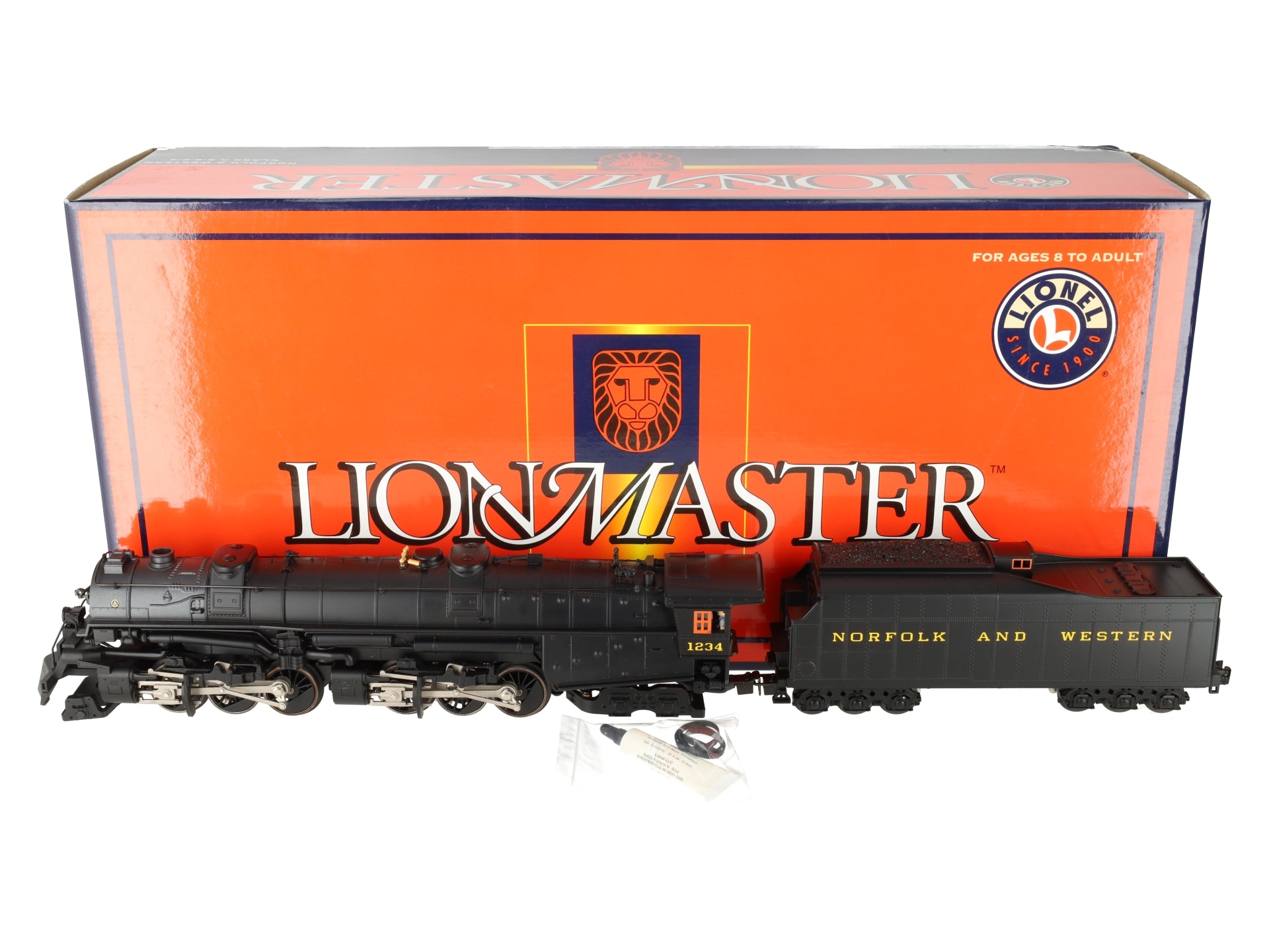 Lionel 6-38049 O Norfolk & Western Lionmaster Class A 2-6-6-4 Steam Loco #1234 EX/Box