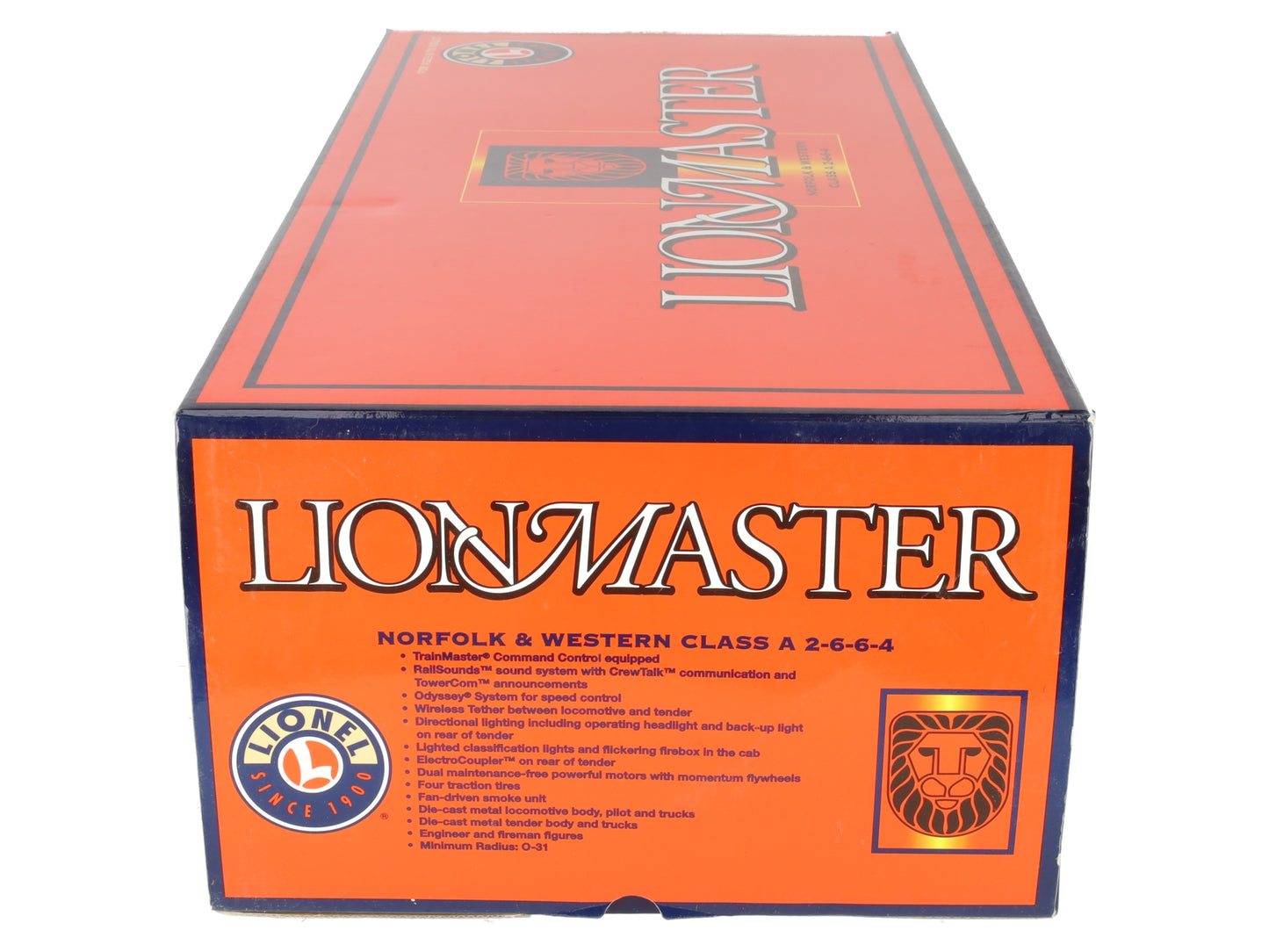 Lionel 6-38049 O Norfolk & Western Lionmaster Class A 2-6-6-4 Steam Loco #1234 EX/Box