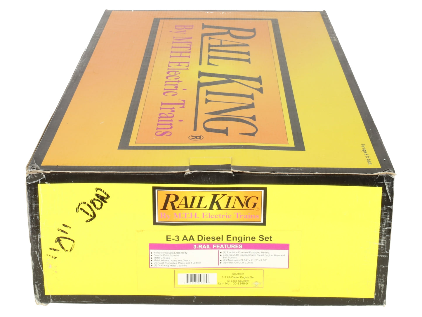 MTH 30-2340-0 O Gauge Southern E-3 AA Diesel Engine Set w/Loco-Sound #2530/2531 EX/Box