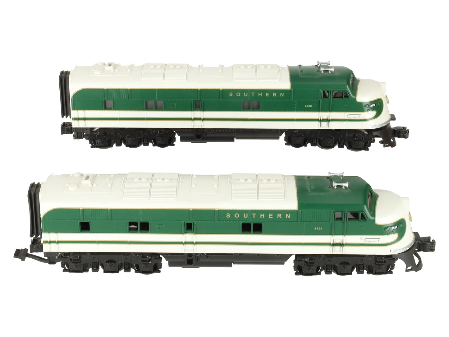 MTH 30-2340-0 O Gauge Southern E-3 AA Diesel Engine Set w/Loco-Sound #2530/2531 EX/Box