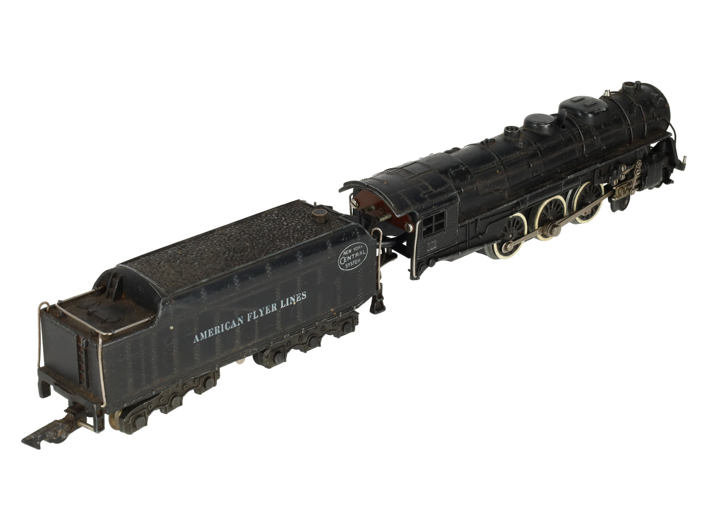 American Flyer 322 Vintage S NYC 4-6-4 Hudson Steam Locomotive & Tender VG