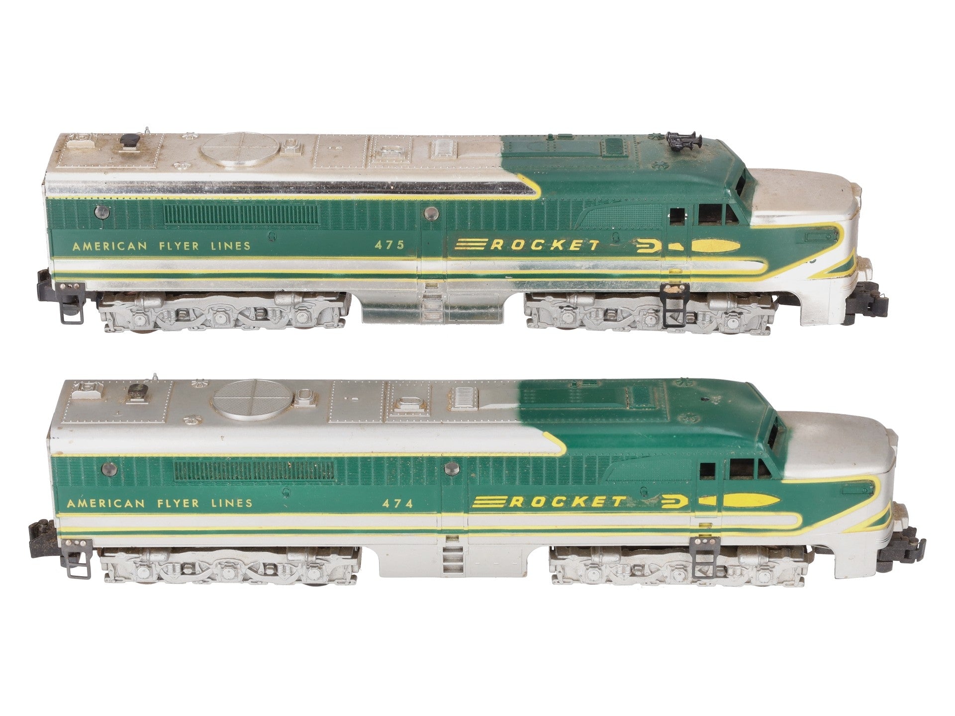 American Flyer 4745 S American Flyer Lines Rocket PA-1 AA Diesel Locomotive Set VG