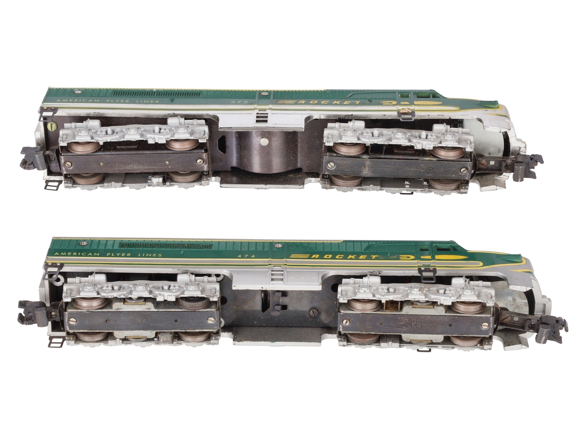 American Flyer 4745 S American Flyer Lines Rocket PA-1 AA Diesel Locomotive Set VG