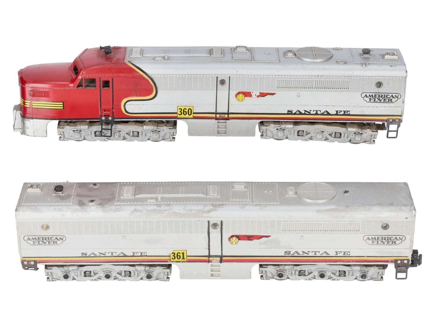 American Flyer 360 Vintage S Santa Fe PA-1AB Diesel Locomotive Set VG