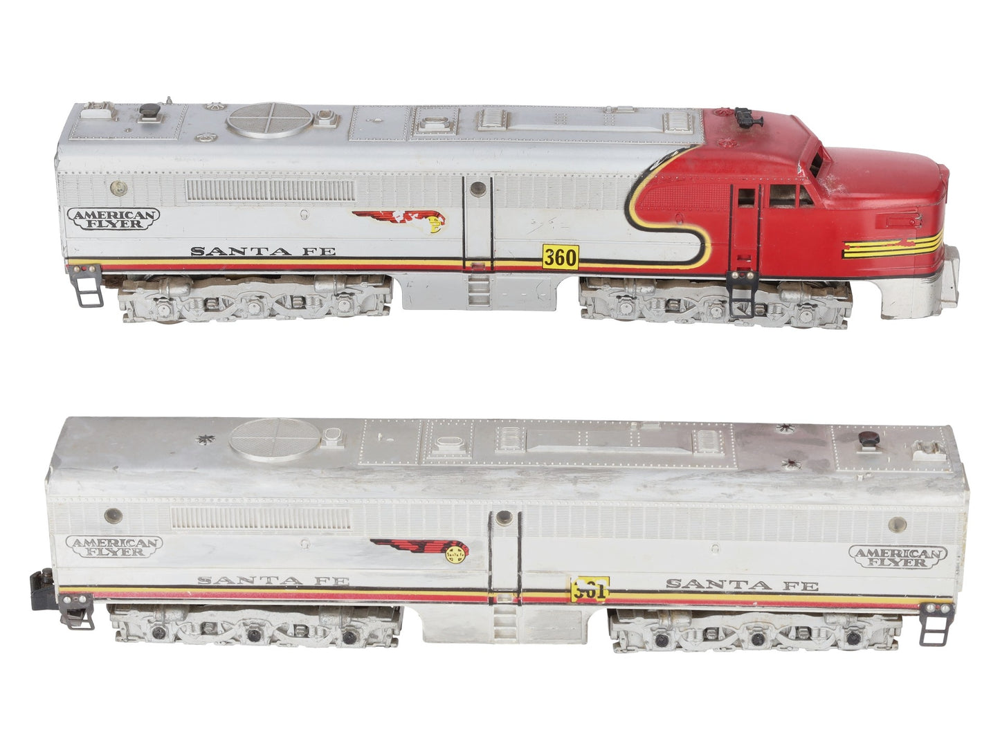 American Flyer 360 Vintage S Santa Fe PA-1AB Diesel Locomotive Set VG
