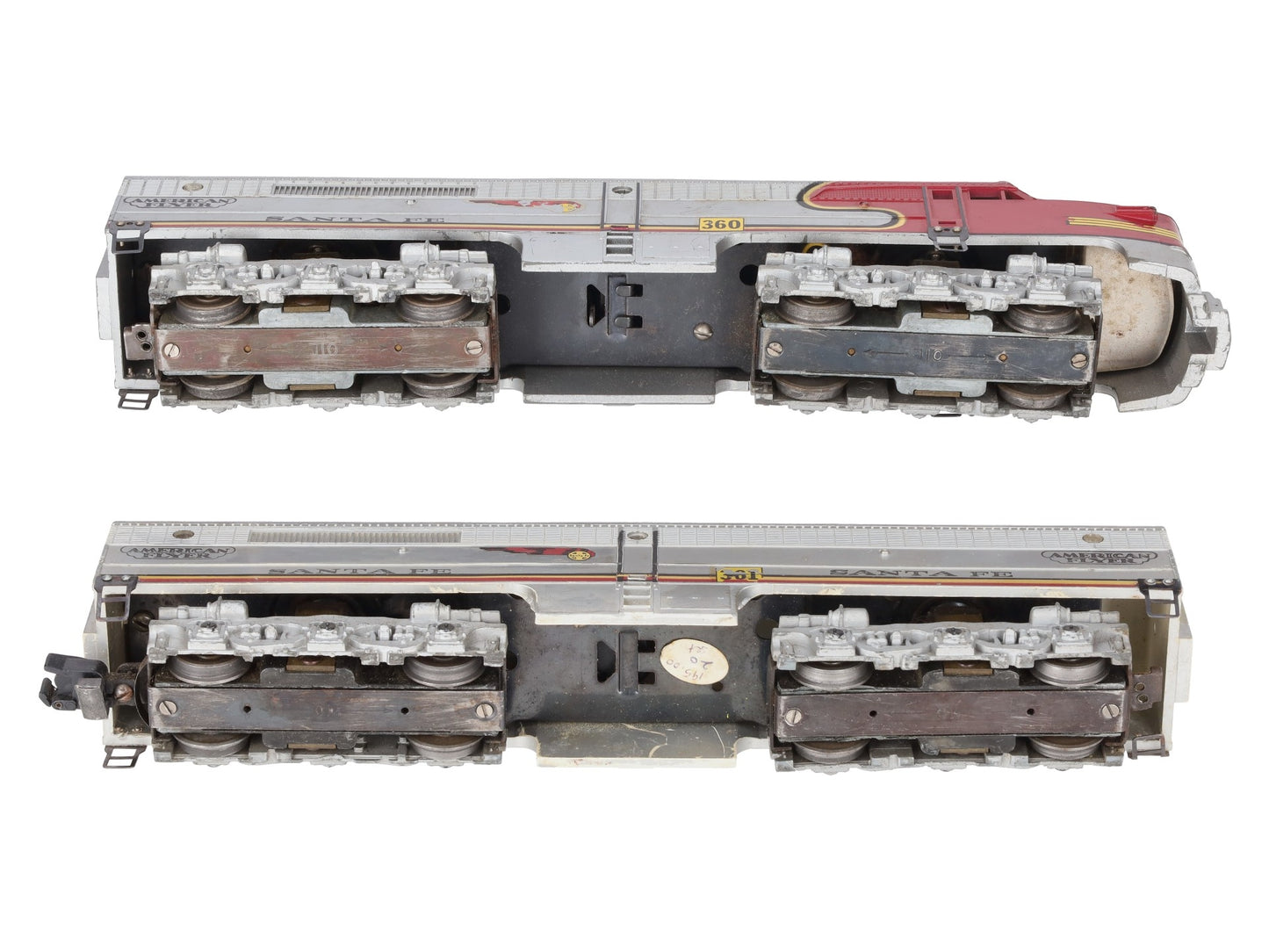 American Flyer 360 Vintage S Santa Fe PA-1AB Diesel Locomotive Set VG
