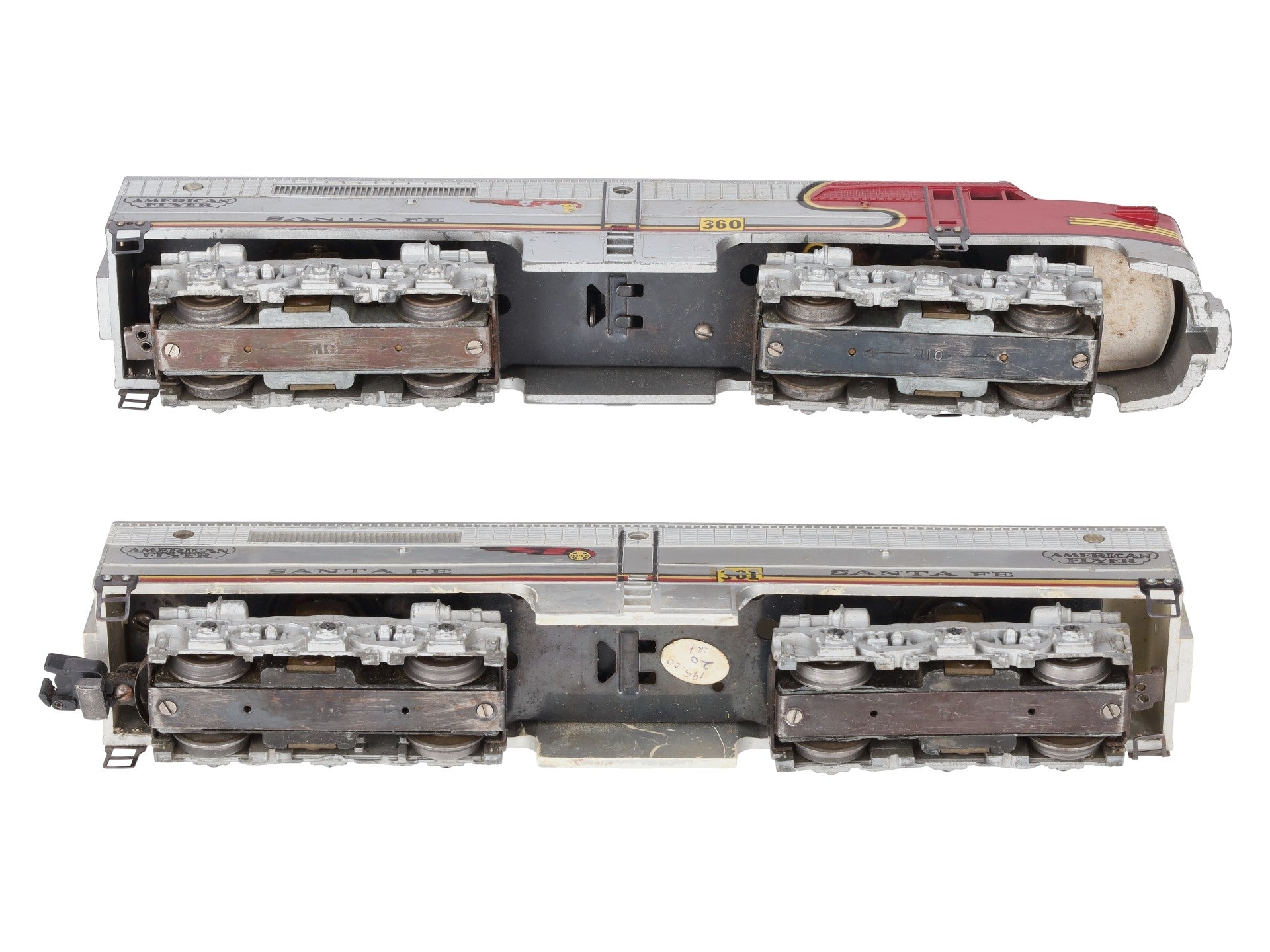 American Flyer 360 Vintage S Santa Fe PA-1AB Diesel Locomotive Set VG