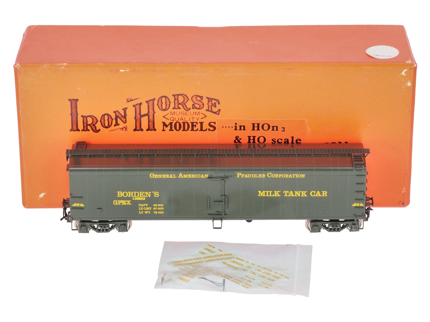 Precision Scale Co. 15784-2 HO Scale BRASS Borden's 50' Milk Car LN/Box