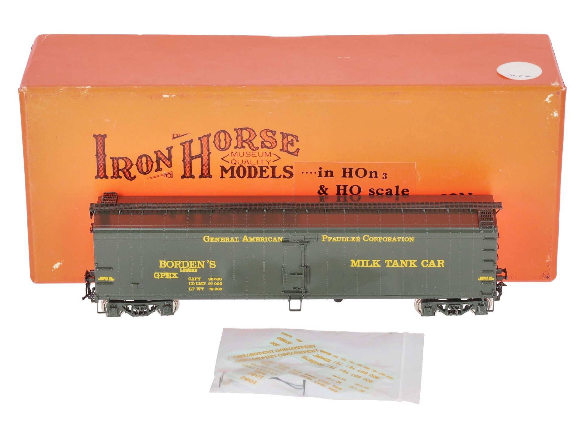 Precision Scale Co. 15784-2 HO Scale BRASS Borden's 50' Milk Car LN/Box