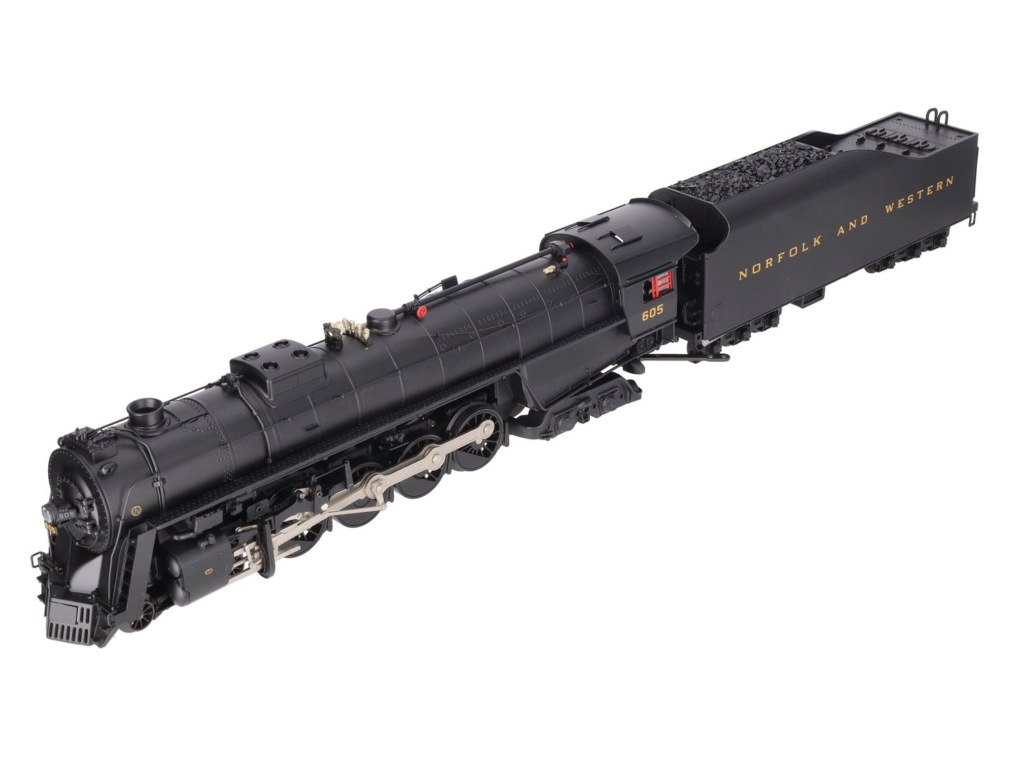 MTH 20-3058-1 N&W 4-8-4 Unshrouded J-Class Steam Loco & Tender #605 with PS2 EX/Box