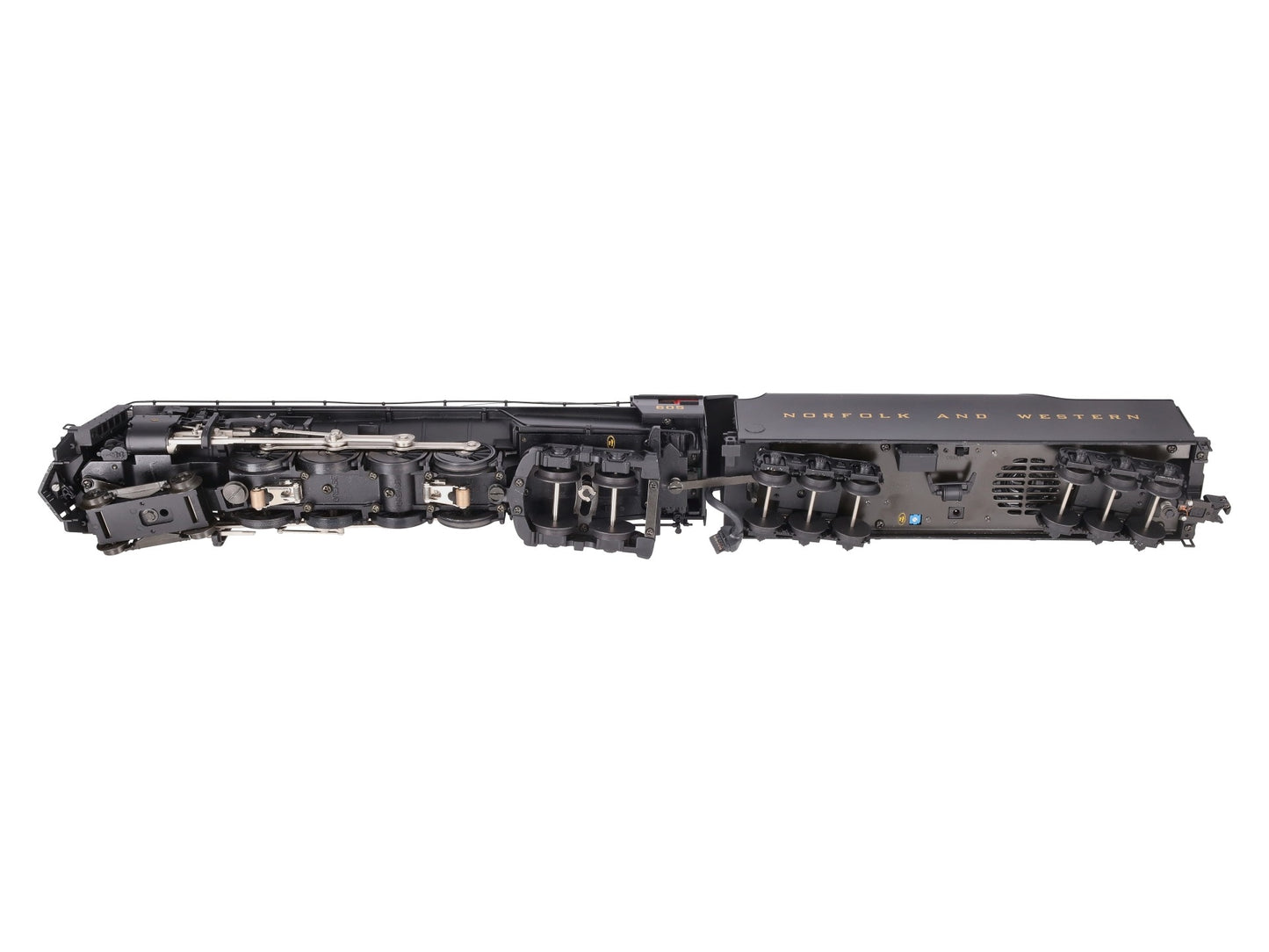 MTH 20-3058-1 N&W 4-8-4 Unshrouded J-Class Steam Loco & Tender #605 with PS2 EX/Box
