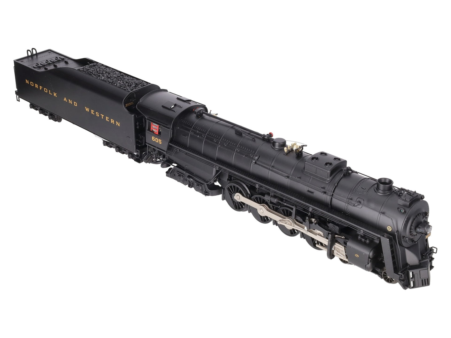 MTH 20-3058-1 N&W 4-8-4 Unshrouded J-Class Steam Loco & Tender #605 with PS2 EX/Box