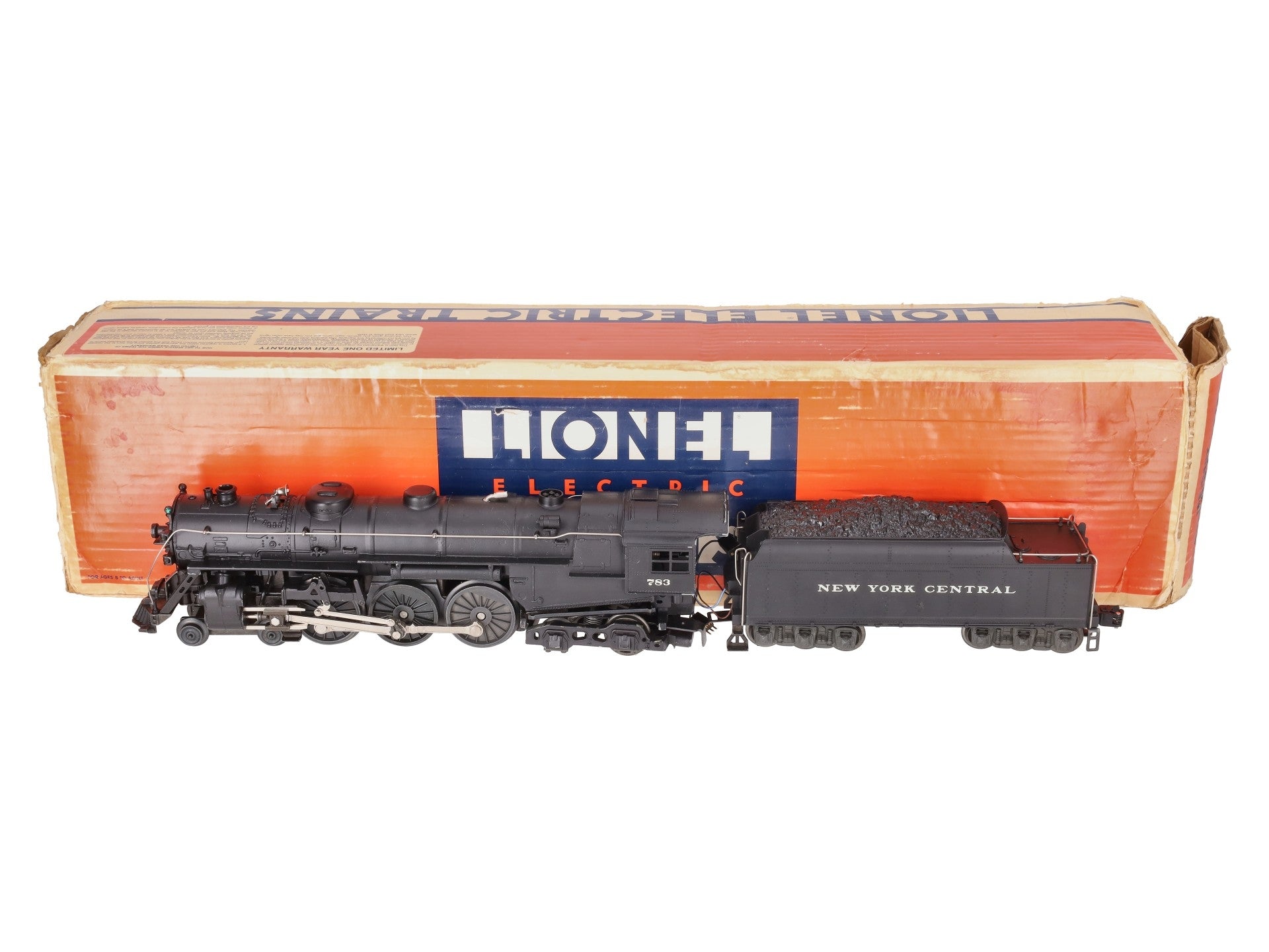Lionel 6-8406 O New York Central Die-Cast Hudson 4-6-4 Steam Loco & Tender #783 VG/Box